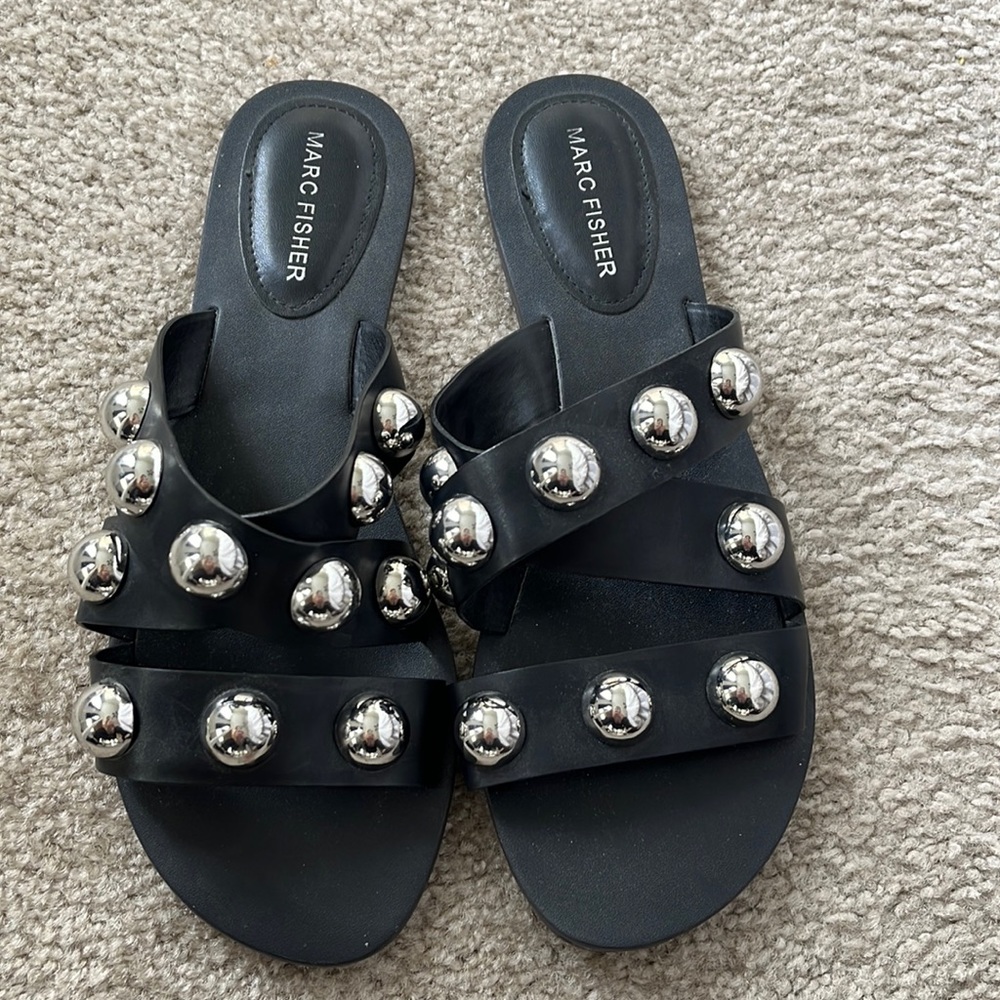 Marc Fisher Bryte Flat Sandals